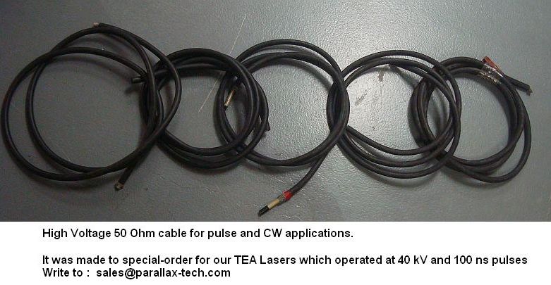 high voltage 50 Ohm 
cable