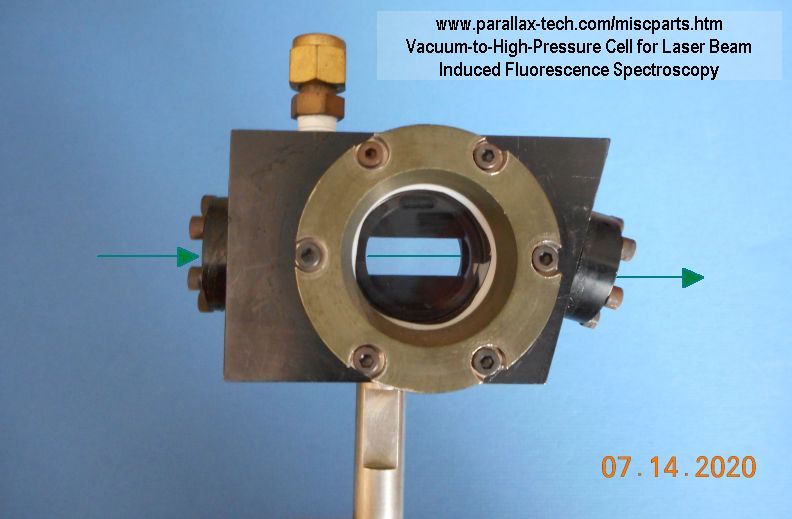 photon induced fluorescence spectroscopy cell